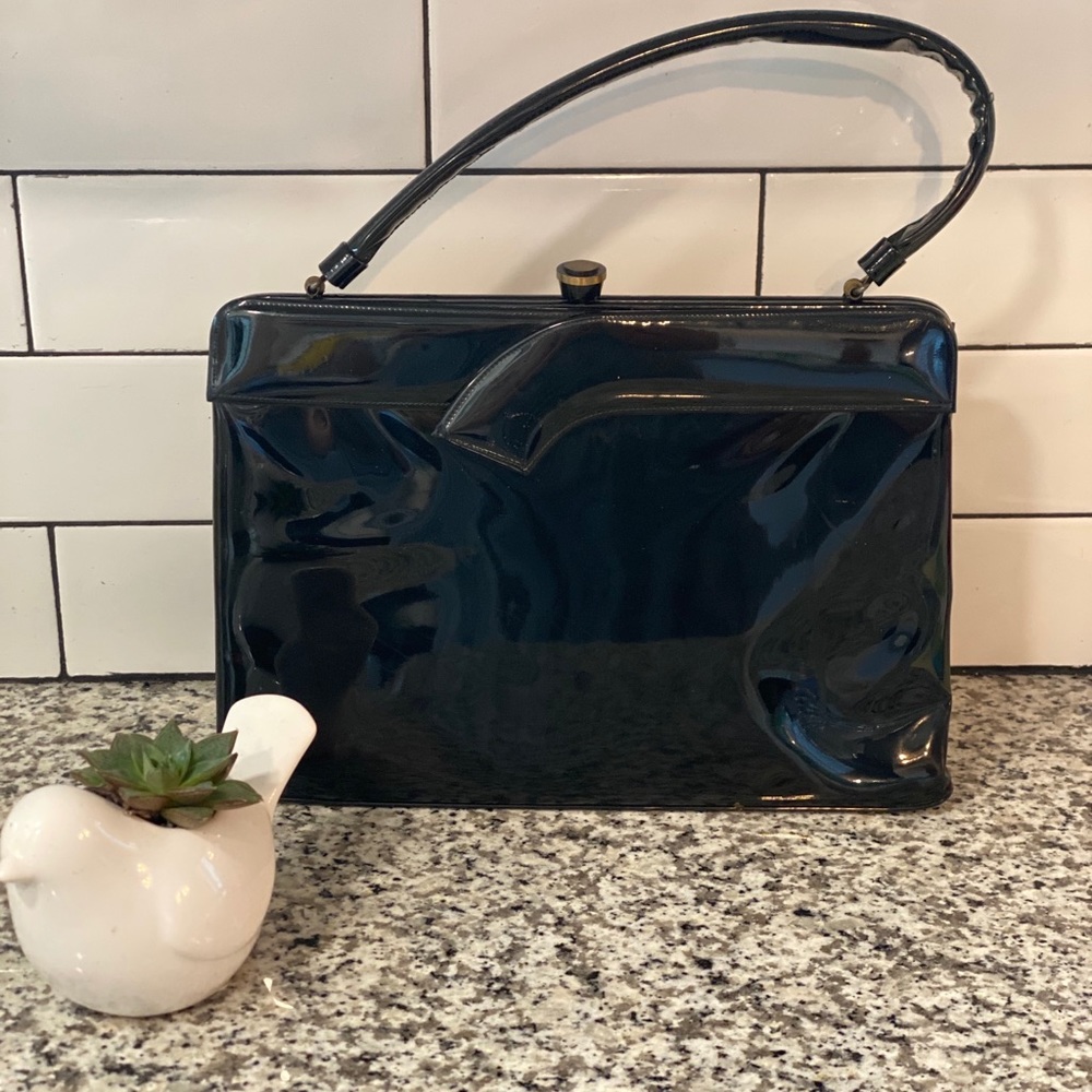 Vintage Patent Leather Lewis Purse